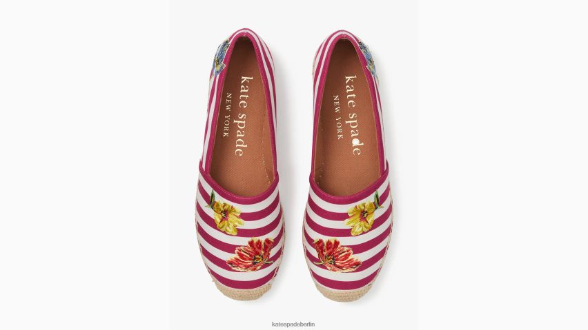 de Kate Spade Frauen Picknick-Espadrilles Rosa Pflaume Multi NB82J2579 Schuhwerk