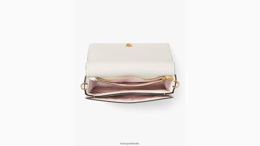 de Kate Spade Frauen Portemonnaie mit blühender Blumenklappe und Kette creme multi NB82J2282 Zubehör