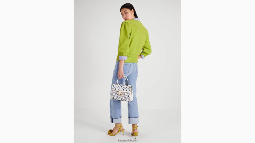 de Kate Spade Frauen Pullover mit Libellenverzierung Limettenschale NB82J2735 Bekleidung