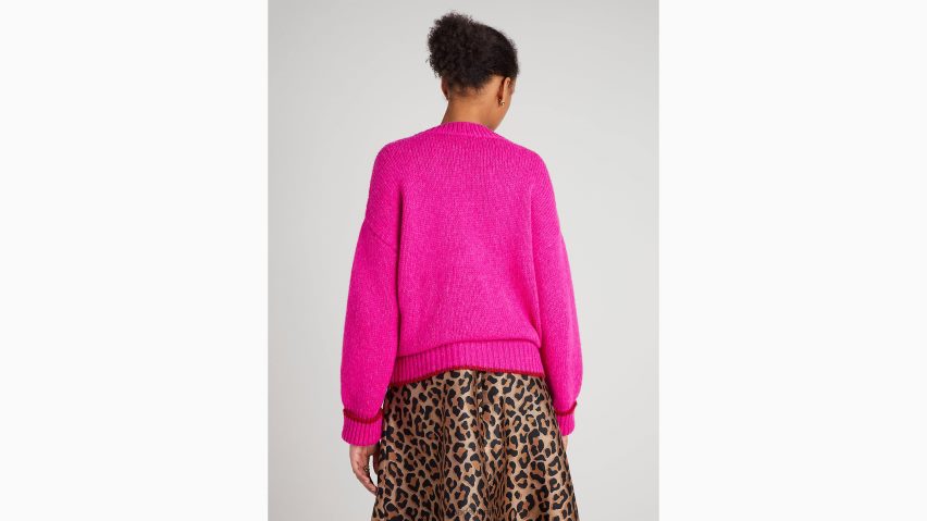 de Kate Spade Frauen Pullover mit V-Ausschnitt helles Geißblatt NB82J2882 Bekleidung
