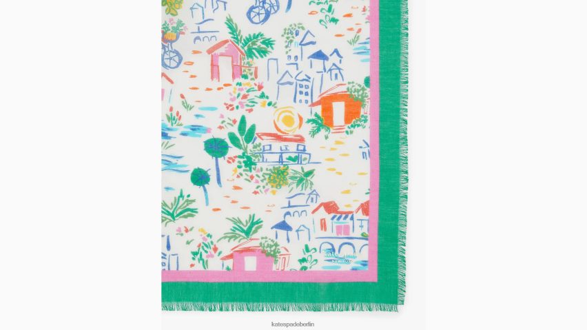 de Kate Spade Frauen Quadratischer Schal für den Küstenurlaub multi NB82J21326 Zubehör