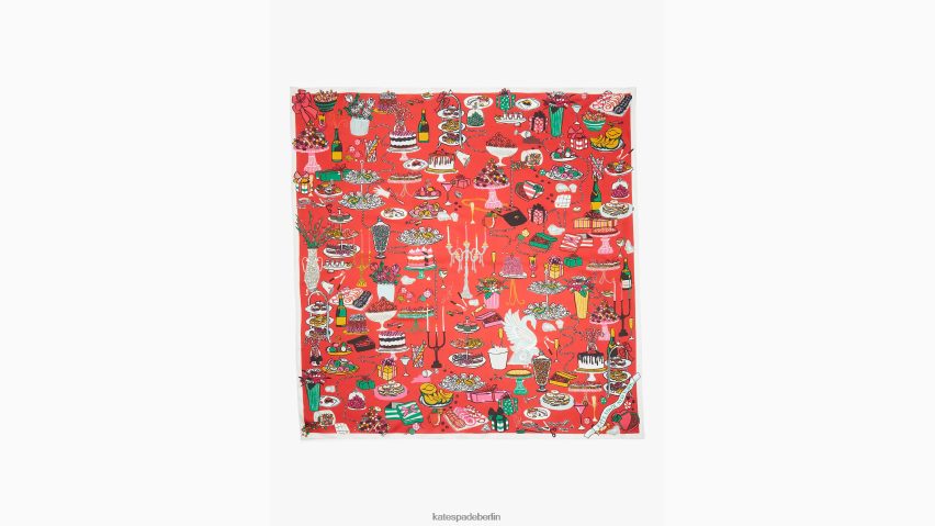de Kate Spade Frauen Quadratischer Seidenschal für den Partytisch multi NB82J21445 Zubehör