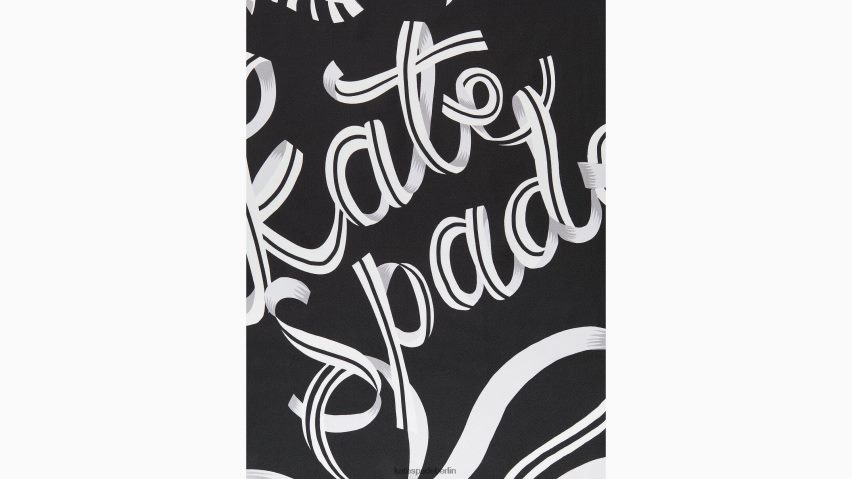 de Kate Spade Frauen Quadratischer Seidenschal mit Schleifen und Bändern Schwarz NB82J21437 Zubehör