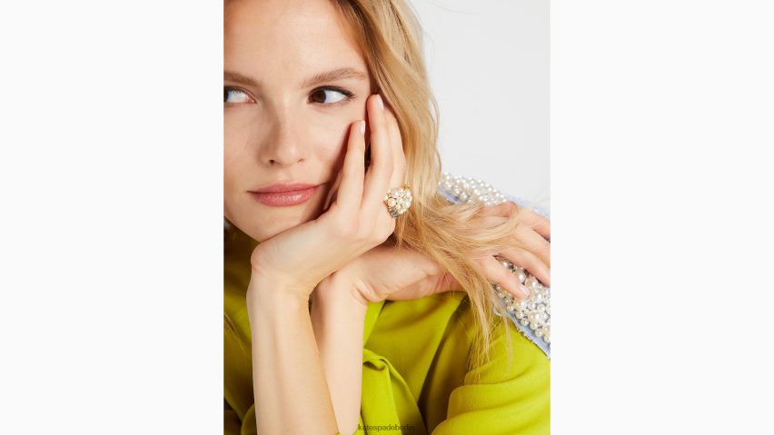 de Kate Spade Frauen Regen- oder Sonnenschein-Statement-Ring weiß-multi NB82J21102 Zubehör