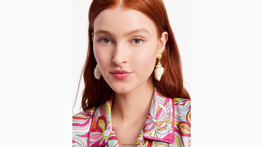 de Kate Spade Frauen Riff-Schatz-Muschel-Tropfenohrringe neutrales Multi NB82J2988 Zubehör