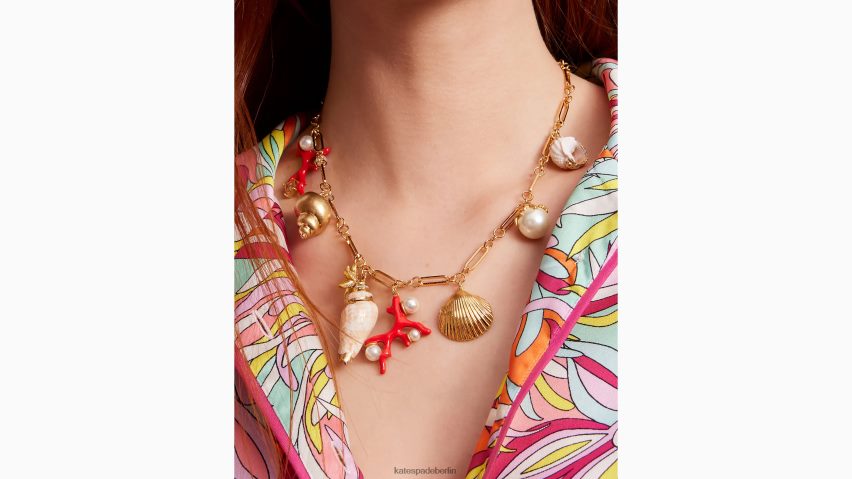 de Kate Spade Frauen Riffschatz-Charm-Halskette multi NB82J2991 Zubehör