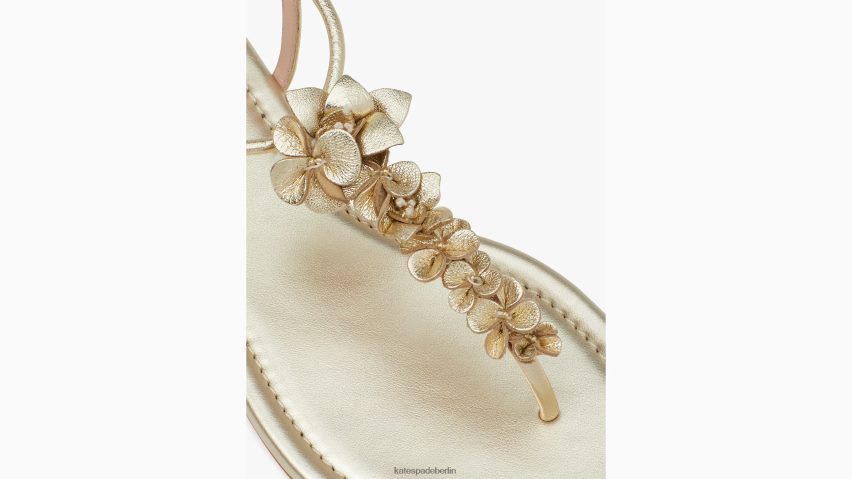 de Kate Spade Frauen Rosalie-Sandalen Weißgold NB82J2536 Schuhwerk