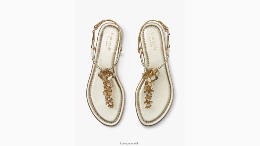 de Kate Spade Frauen Rosalie-Sandalen Weißgold NB82J2536 Schuhwerk