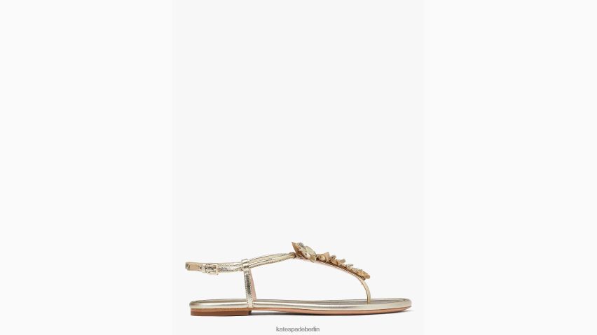 de Kate Spade Frauen Rosalie-Sandalen Weißgold NB82J2536 Schuhwerk