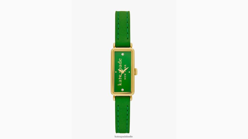 de Kate Spade Frauen Rosedale grüne Lederuhr Grün NB82J21180 Zubehör