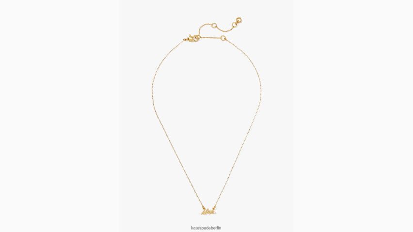de Kate Spade Frauen Sagen Sie ja Frau Halskette klar/gold NB82J21085 Zubehör