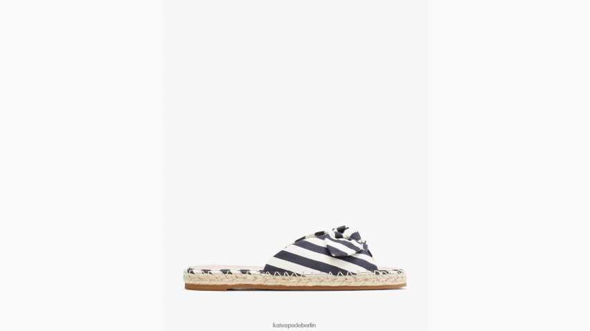 de Kate Spade Frauen Saltie Shore Espadrille-Slide-Sandalen Blazer blau/creme NB82J2495 Schuhwerk