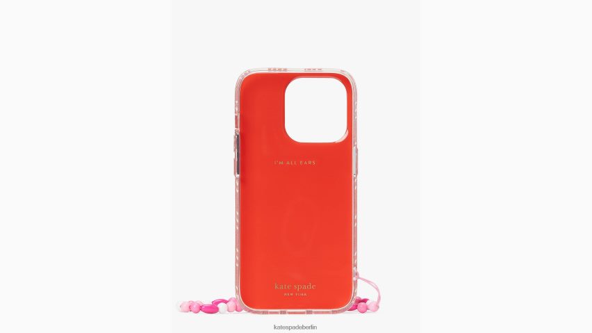de Kate Spade Frauen Sam Icon Glitzer-Gingham-Armbandhülle für das iPhone 14 Pro rosa Wolke multi NB82J21286 Zubehör