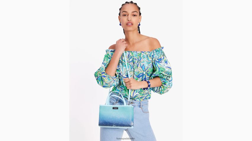 de Kate Spade Frauen Sam Icon Kleine Tragetasche mit Ombre-Pailletten perfektes Pool-Multi NB82J21 Zubehör