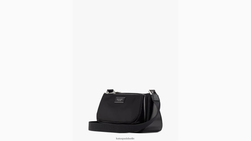 de Kate Spade Frauen Sam Icon Ksnyl Nylon East West Medium Umhängetasche Schwarz NB82J2245 Zubehör