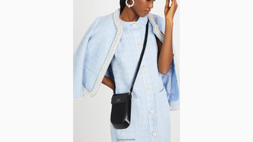 de Kate Spade Frauen Sam Icon Ksnyl Nylon North South Umhängetasche Schwarz NB82J2237 Zubehör