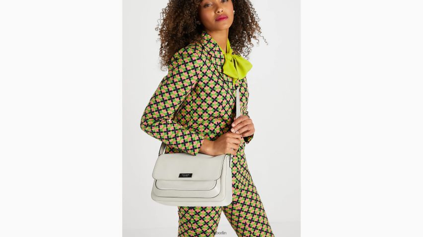 de Kate Spade Frauen Sam Icon Ksnyl Nylon mittelgroße Messenger-Tasche steiniger Strand NB82J2211 Zubehör