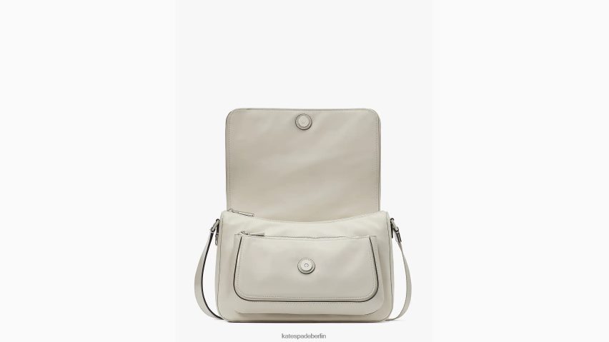 de Kate Spade Frauen Sam Icon Ksnyl Nylon mittelgroße Messenger-Tasche steiniger Strand NB82J2211 Zubehör