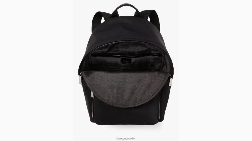 de Kate Spade Frauen Sam Icon Ksnyl Nylon mittlerer Rucksack Schwarz NB82J2263 Zubehör