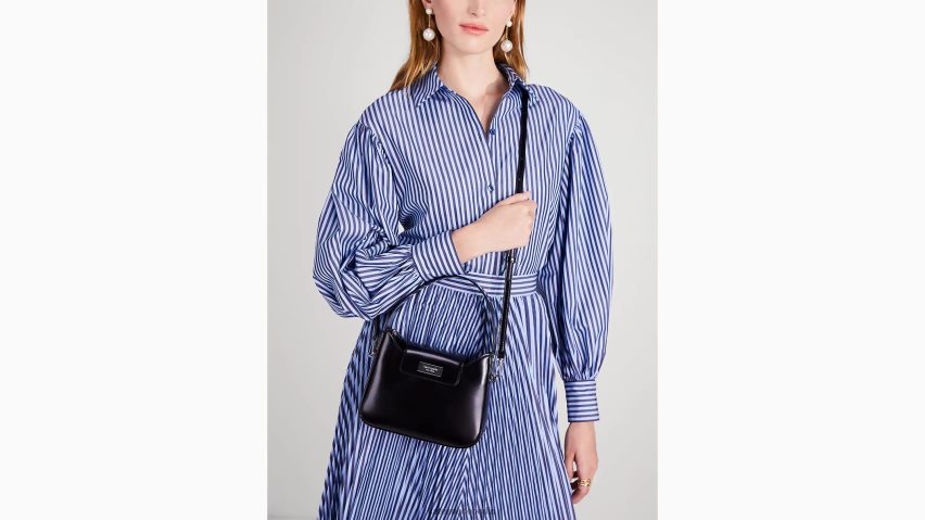 de Kate Spade Frauen Sam Icon Mini-Hobo-Tasche aus Leder Schwarz NB82J236 Zubehör