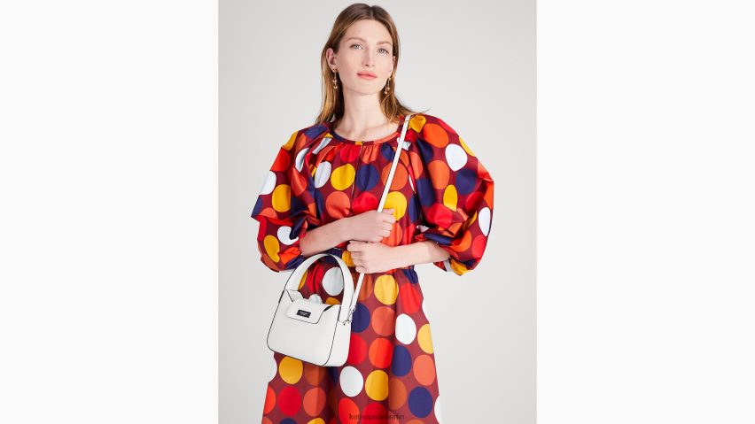 de Kate Spade Frauen Sam Icon Mini-Hobo-Tasche aus Leder echtes Weiß NB82J237 Zubehör