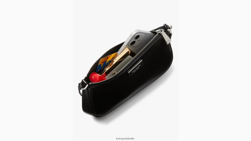 de Kate Spade Frauen Sam Icon Mini-Pochette aus Leder Schwarz NB82J2175 Zubehör