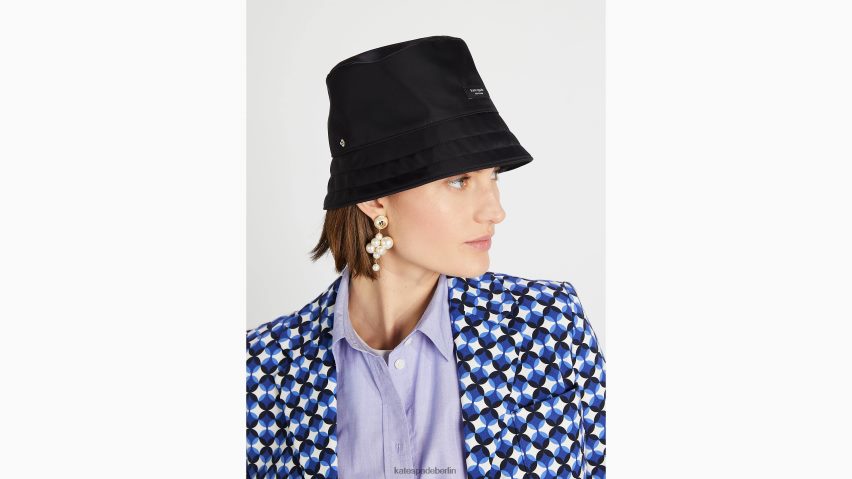 de Kate Spade Frauen Sam Icon packbarer Fischerhut Schwarz NB82J21362 Zubehör