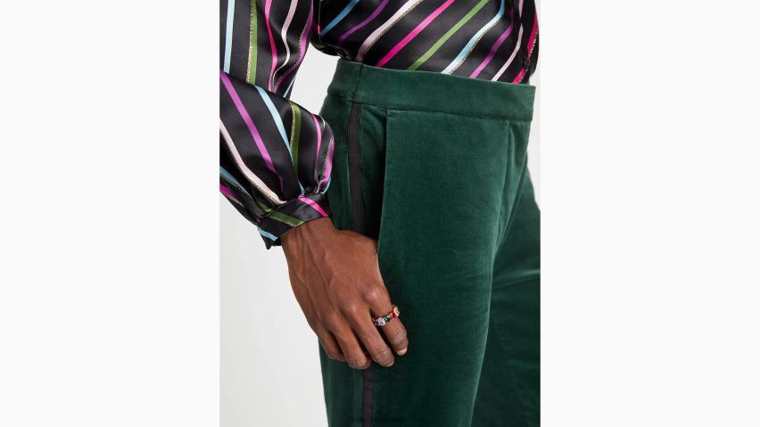 de Kate Spade Frauen Samthose Torrey-Kiefer NB82J2875 Bekleidung