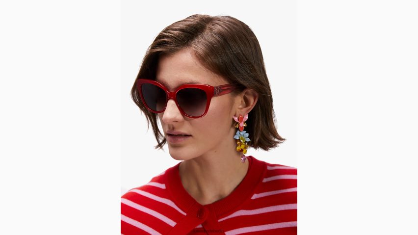 de Kate Spade Frauen Savanna-Sonnenbrille Rot NB82J21394 Zubehör