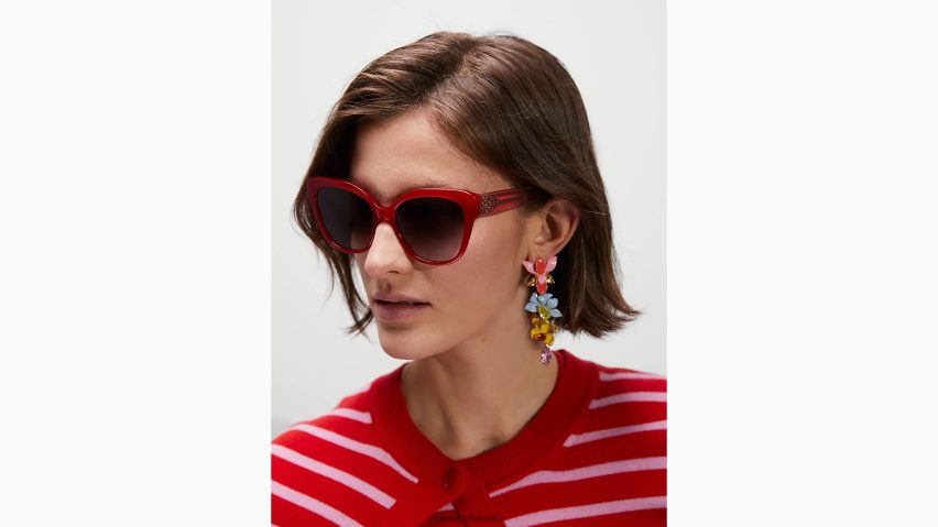 de Kate Spade Frauen Savanna-Sonnenbrille Rot NB82J21394 Zubehör