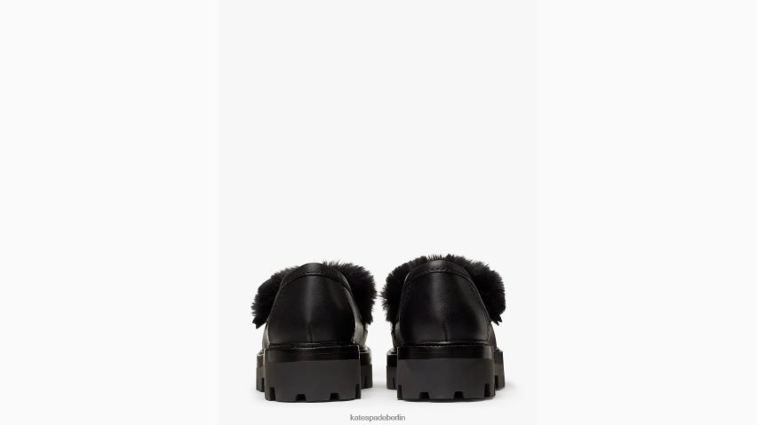 de Kate Spade Frauen Schicke Winter-Loafer Schwarz NB82J2666 Schuhwerk