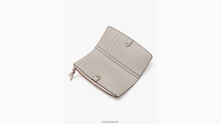 de Kate Spade Frauen Schlankes Portemonnaie mit Knotenreißverschluss Mochi-Rosa NB82J2386 Zubehör