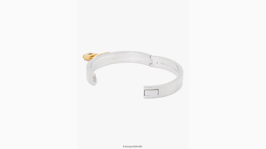 de Kate Spade Frauen Schloss und Charm-Armreif Silber Gold NB82J21204 Zubehör