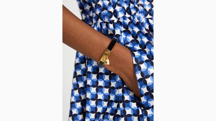 de Kate Spade Frauen Schloss und Charm-Armreif schwarzes Gold NB82J21137 Zubehör