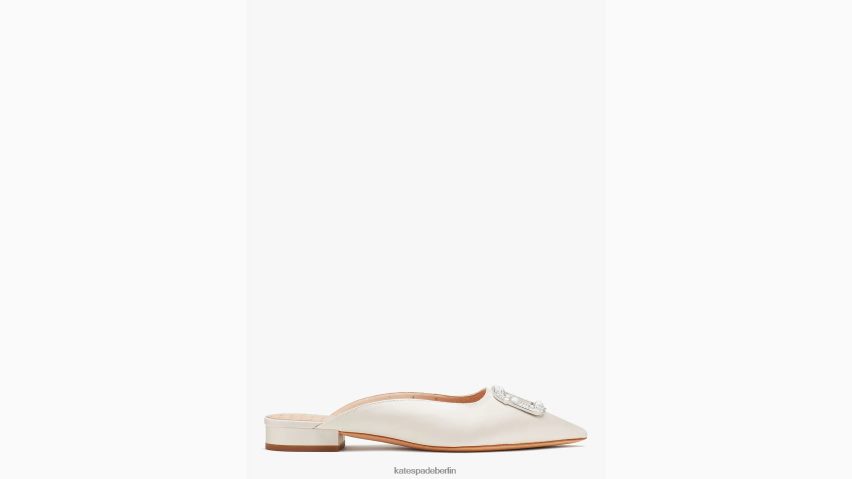 de Kate Spade Frauen Schnallen Sie sich die flachen Schuhe an Elfenbein Braut NB82J2627 Schuhwerk