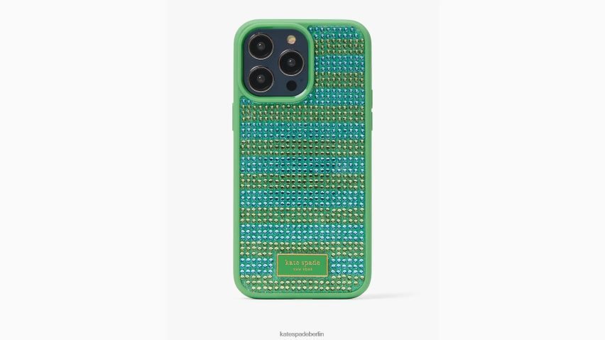de Kate Spade Frauen Schutzhülle für iPhone 14 Pro Max mit Streifen und Pailletten am Meer Ebbe multi NB82J21275 Zubehör