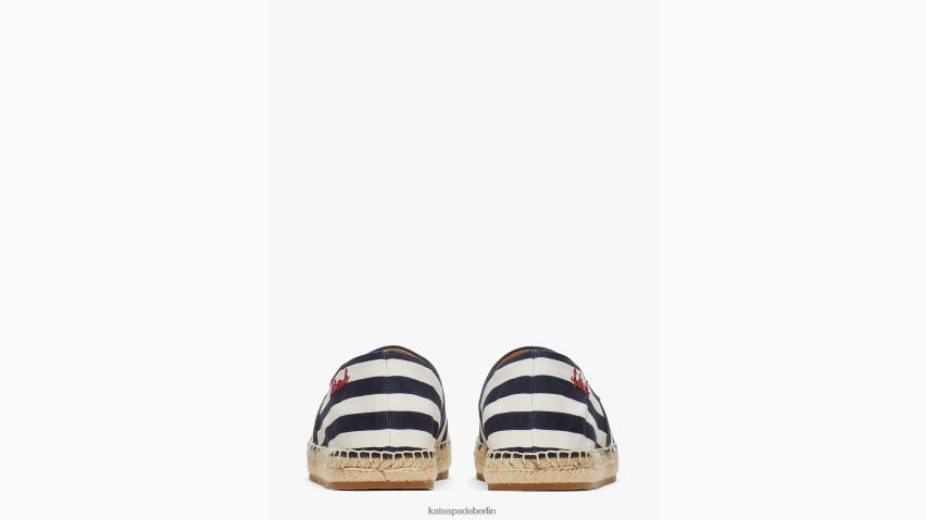 de Kate Spade Frauen Seestern-Espadrilles Blazer blau/creme NB82J2484 Schuhwerk