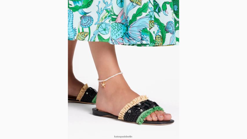 de Kate Spade Frauen Seestern-Perlen-Fußkettchen klares Multi NB82J2981 Zubehör