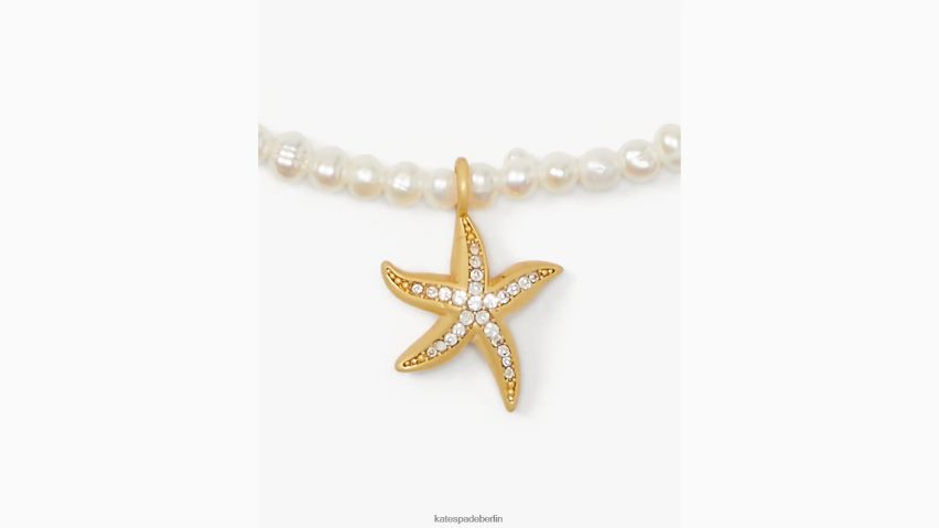 de Kate Spade Frauen Seestern-Perlen-Fußkettchen klares Multi NB82J2981 Zubehör