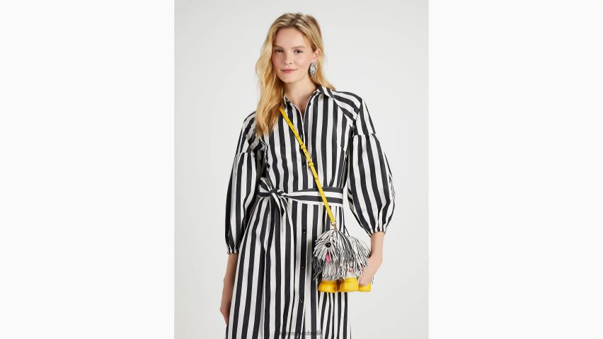 de Kate Spade Frauen Showdog 3D-Hunde-Umhängetasche mit Fransen creme multi NB82J266 Zubehör