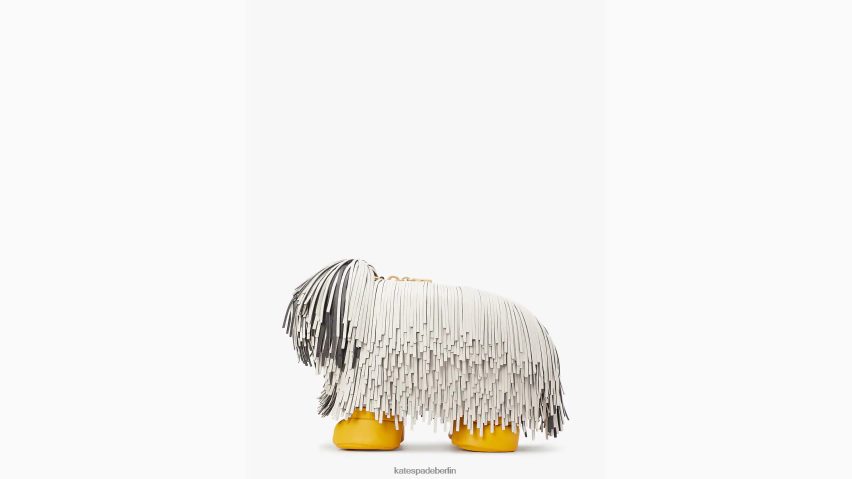 de Kate Spade Frauen Showdog 3D-Hunde-Umhängetasche mit Fransen creme multi NB82J266 Zubehör