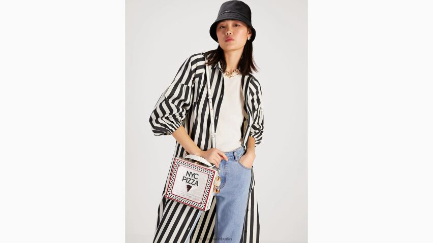 de Kate Spade Frauen Slice 3D-Pizzaschachtel mit Tragegriff oben multi NB82J293 Zubehör