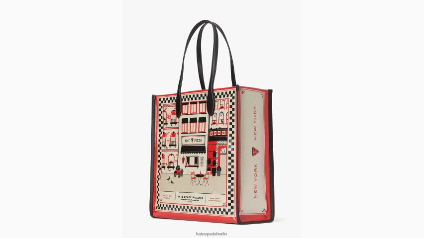 de Kate Spade Frauen Slice Pizzeria Canvas große Gotham-Tasche multi NB82J2209 Zubehör