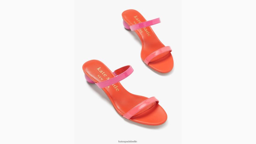 de Kate Spade Frauen Slide-Sandalen mit Palmfedern energierosa multi NB82J2496 Schuhwerk
