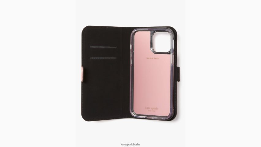 de Kate Spade Frauen Spencer Grapefruit iPhone 13 Pro Max Folio-Hülle mit Magnetverschluss rosa multi NB82J21422 Zubehör