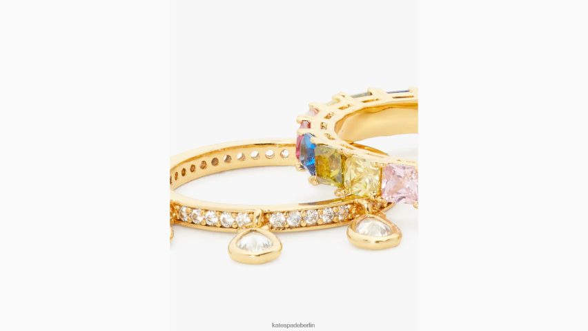 de Kate Spade Frauen Stapelring-Set für Regen oder Sonnenschein weiß-multi NB82J21122 Zubehör