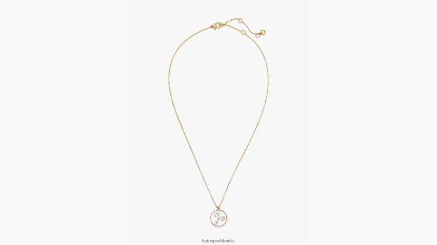 de Kate Spade Frauen Sternzeichen in den Sternen Perlmuttanhänger Perlmutt/Gold NB82J21123 Zubehör