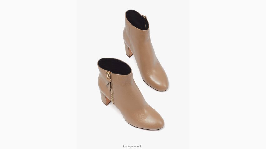 de Kate Spade Frauen Stiefeletten mit geknotetem Reißverschluss rustikales Braun NB82J2651 Schuhwerk