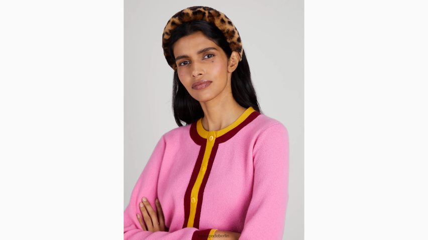 de Kate Spade Frauen Stirnband aus Kunstfell mit Leopardenmuster natürlich NB82J21465 Zubehör