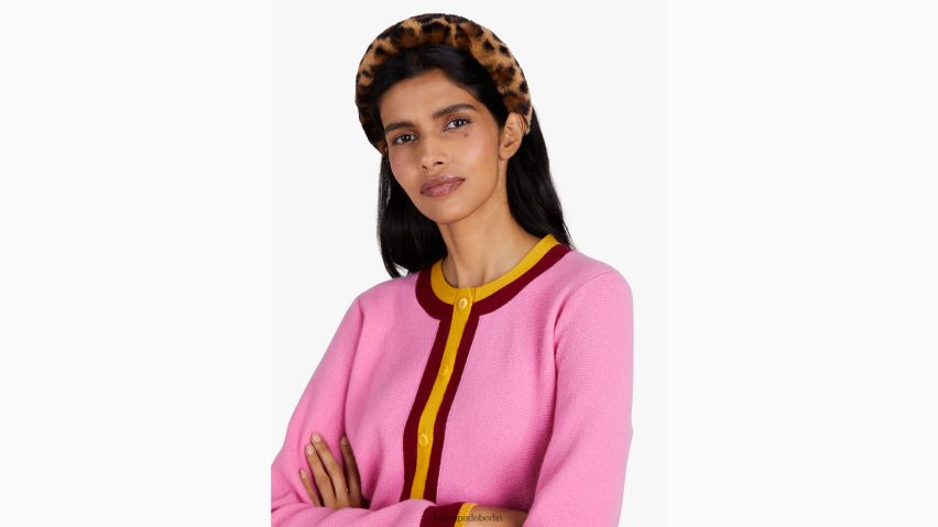de Kate Spade Frauen Stirnband aus Kunstfell mit Leopardenmuster natürlich NB82J21465 Zubehör